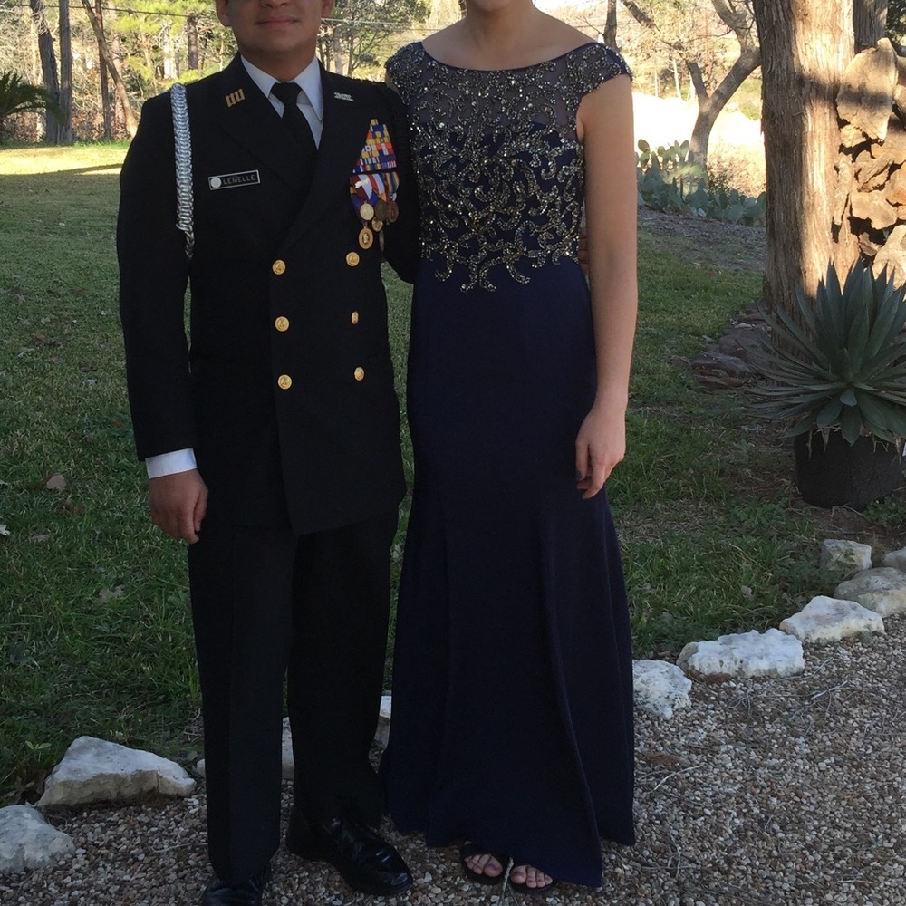 Beautiful Navy Prom Dress Size 2